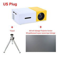 Charger l'image dans la galerie, Salange YG-300 Mini LCD LED Projector YG300 Projector 400-600LM 1080P Video 320x240 Pixel Best Home Proyector