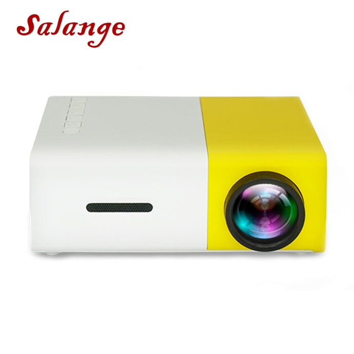 Salange YG-300 Mini LCD LED Projector YG300 Projector 400-600LM 1080P Video 320x240 Pixel Best Home Proyector