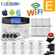 Charger l&#39;image dans la galerie, Wifi GSM Home Burglar Alarm System 433MHz Detector Alarm Support Telephone Line PSTN &amp; SIM Card Voice Intercom Wifi APP Relay