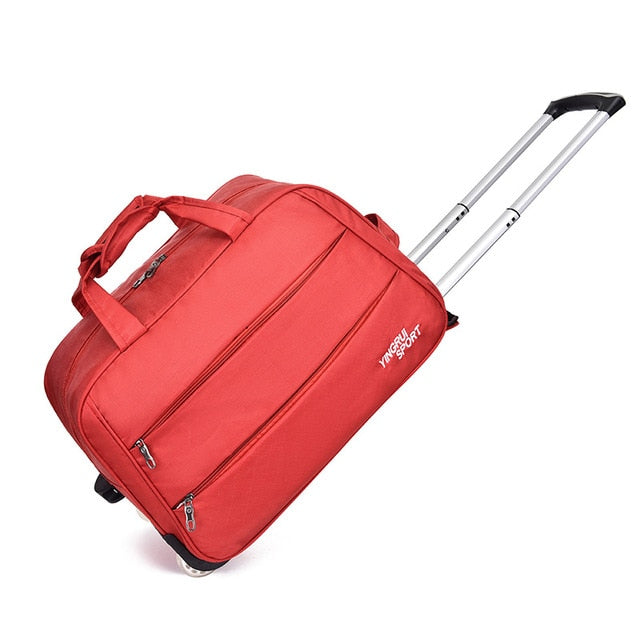 Valise À Rouler Mode Étanche Bagages Épaississement Rouler Valise Trolley Bagage Lady Travel Luggage avec Roues