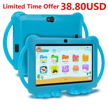 Charger l&#39;image dans la galerie, 2020 XGODY Children Kids Learning Education Tablet Gift Kids Tablet 7inch HD with Silicone Case USB charge Quad Core 1GB 16GB