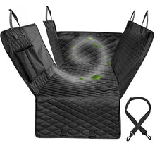 Charger l&#39;image dans la galerie, Couverture de siège de voiture de chien vue maille imperméable transporteur de voiture arrière de voiture arrière tapis coussin protecteur avec fermeture à glissière et poches