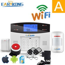 Charger l&#39;image dans la galerie, Wifi GSM Home Burglar Alarm System 433MHz Detector Alarm Support Telephone Line PSTN &amp; SIM Card Voice Intercom Wifi APP Relay