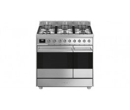 SMEG CUISINIERE C92GMX9 (OCCASION -BON ETAT )+ HOTTE XH90F